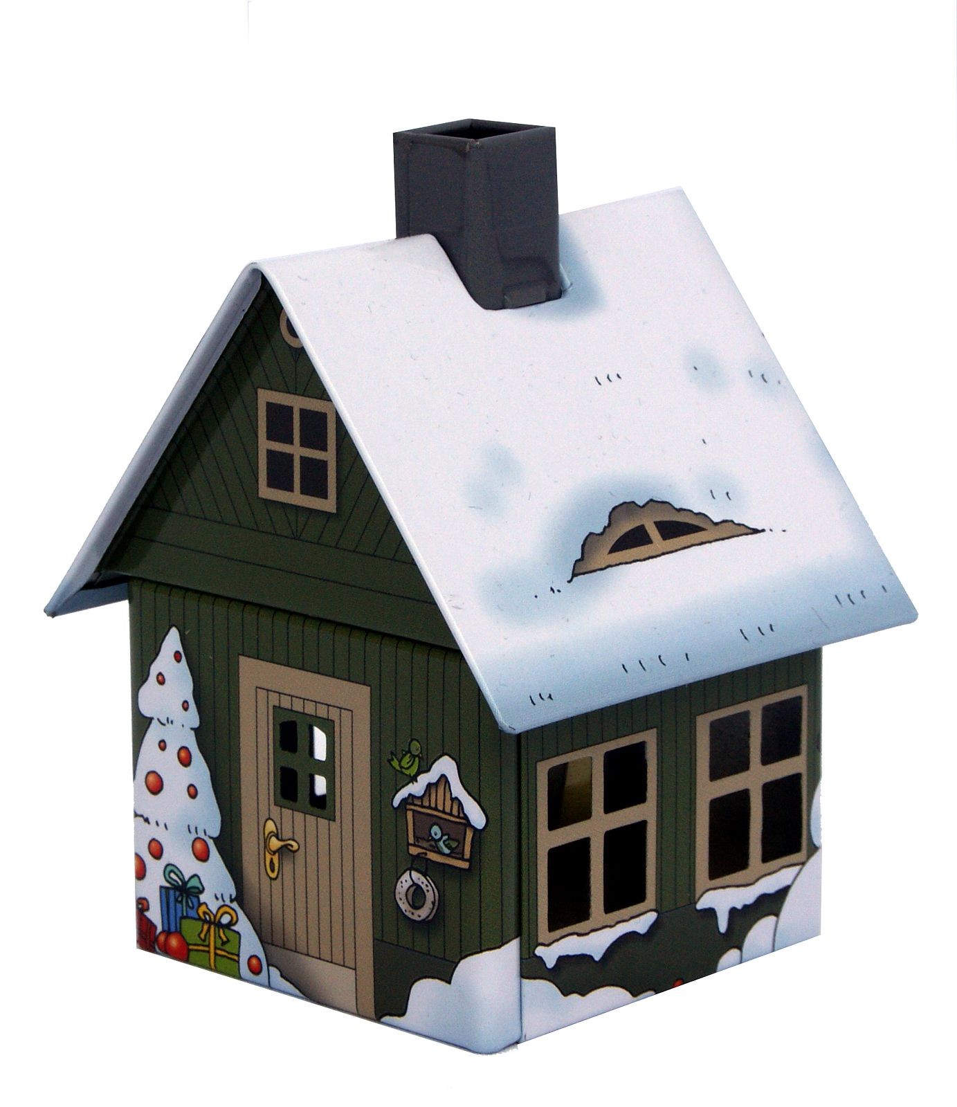 Räucherhaus Weihnachtsmotiv
