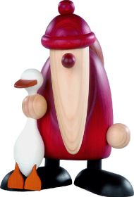 Weihnachtsmann mit Weihnachtsgans, groß