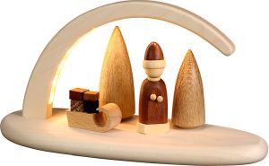 Lichterbogen Weihnachtsmotiv, natur