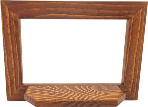 Wandrahmen breit mit Podest braun - 24 x 33 cm