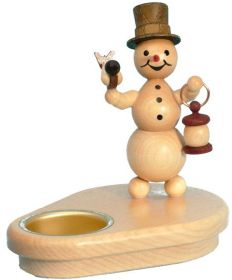 Schneemannleuchter mit Laterne